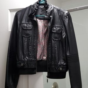 Faux leather jacket